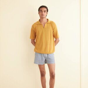 Bode Boxy Polo Mustard (L)